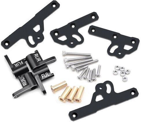 OGRC شفرات مرنة للصدمات باستخدام الحاسب الآلي الألومنيوم حامل المثبط امتصاص جبل ترقية أجزاء لمحوري SCX24 1/24 RC الزاحف in Kuwait