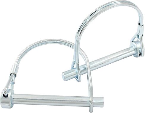 Murtenze Trailer Coupler Pin 1/4 inch x 2.16 inch, Zinc Plated Wire Lock Pin Round Loop Wire Lock Trailers Pin Carbon Steel Safety Coupler Pin(2Pcs, Small) in Saudi Arabia