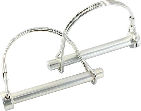 Murtenze Trailer Coupler Pin 1/4 inch x 2.16 inch, Zinc Plated Wire Lock Pin Round Loop Wire Lock Trailers Pin Carbon Steel Safety Coupler Pin(2Pcs, Small) in Saudi Arabia