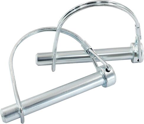 Murtenze Trailer Coupler Pin 1/4 inch x 2.16 inch, Zinc Plated Wire Lock Pin Round Loop Wire Lock Trailers Pin Carbon Steel Safety Coupler Pin(2Pcs, Small) in Saudi Arabia