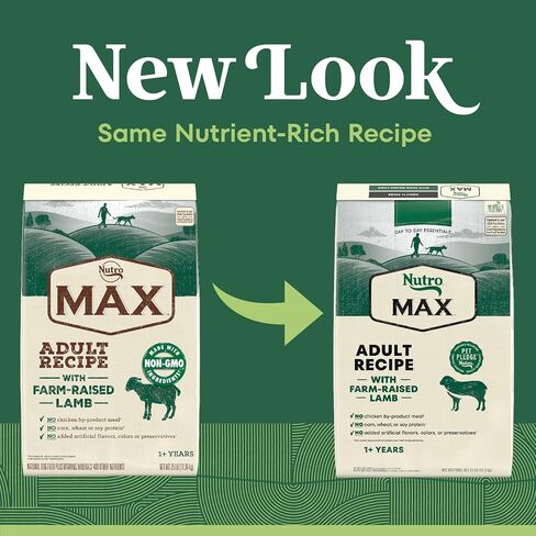 NUTRO MAX Adult Recipe Dry Dog Food With Farm Raised Beef, 25 LB Bag in Saudi Arabia