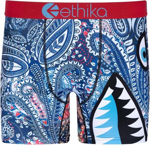 Ethika Mens MID Boxer Brief | BMR Crazy Paisley in Saudi Arabia