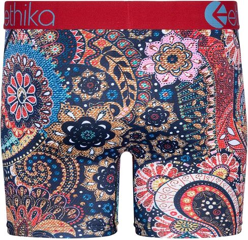 Ethika Mens MID Boxer Brief | BMR Crazy Paisley in Saudi Arabia
