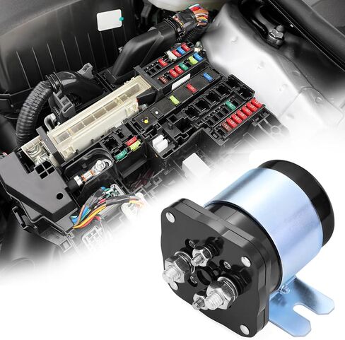 QWORK 12VDC Dual Battery Isolator with 200A Continuous and 300A Surge Power Handling - Battery Management System for Seamless Power Transition in Saudi Arabia