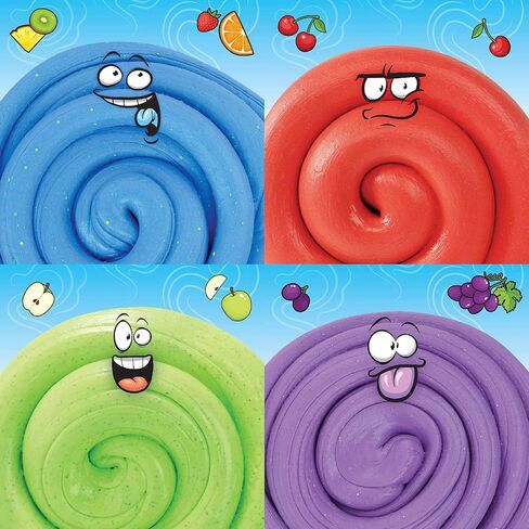 مجموعة هدايا كريزي آرون المعجونة بالكرز الكرز والتفاح المقرمش والعنب الرائع واللكمة الاستوائية - 4 عبوات (20 جم لكل واحدة) in Kuwait