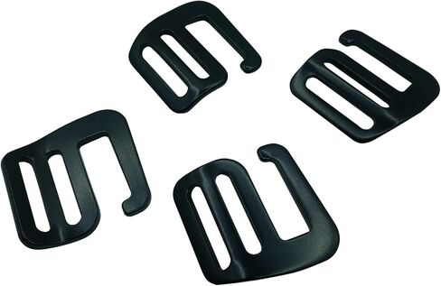 أبازيم موجة خطاف G قابلة للتعديل 25 مم أبازيم معدنية لحزام منزلق أبازيم ألومنيوم على شكل حرف G لحقيبة الظهر حزام الأمتعة حزام 8 قطع 4 أزواج in Kuwait