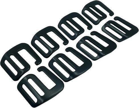 أبازيم موجة خطاف G قابلة للتعديل 25 مم أبازيم معدنية لحزام منزلق أبازيم ألومنيوم على شكل حرف G لحقيبة الظهر حزام الأمتعة حزام 8 قطع 4 أزواج in Kuwait