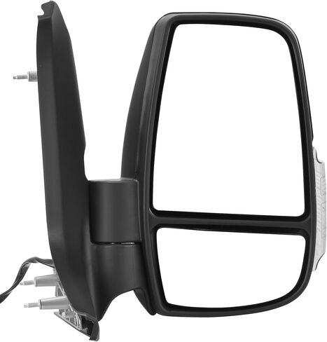 AUTOSAVER88 Right Passenger Side Mirror Door Mirror Compatible with 2015 2016 2017 2018 2019 2020 2021 Ford Transit 150 250 350 350 HD, Power Heated Manual Folding LED Turn Signal Clearance Light in Saudi Arabia