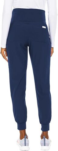 Med Couture Medical Scrub Set for Women Maternity V-Neck Top MC628 Maternity Jogger MC029 with Jersey Knit for Belly Coverage, Navy - 2XL Top / 2XL Pant in Kuwait