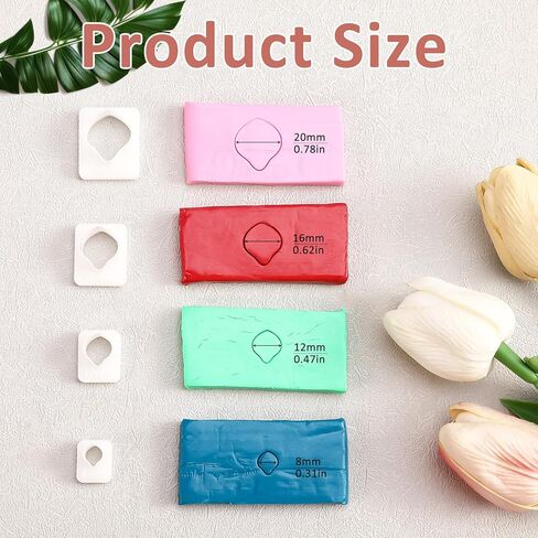 16 قطعة من قواطع طين بتلات الزهور، 4 أشكال ثلاثية الأبعاد قوالب طين بوليمر صغيرة لصنع الأقراط، تروس بتلات الزهور، قالب ضغط مجوهرات على شكل قلب وأزهار وأوراق الشجر in Kuwait