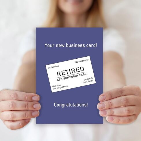 Funny Retirement Card for Men Women,Happy Retiring Card for Colleague,Congratulation Retirement Gifts for Him Her,Coworker Leaving Work Card in Kuwait