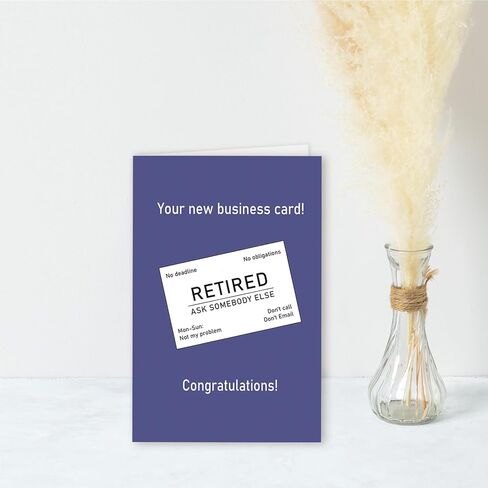 Funny Retirement Card for Men Women,Happy Retiring Card for Colleague,Congratulation Retirement Gifts for Him Her,Coworker Leaving Work Card in Kuwait