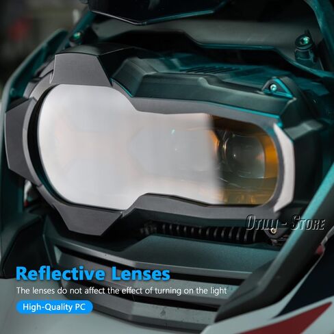 Fits for BMW R1250GS Adventure/ R1250GS (2018-2024) Motorcycle Accessories Headlight Guard Protector Headlight Protective Cover for R1200GS LC Adventure(2014-2020) (Clear Lenses) in Saudi Arabia