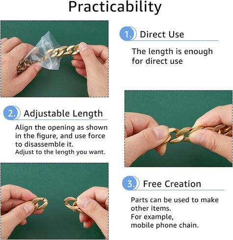 SUPERFINDINGS 4 Colors 1m Long Acrylic Cable Chains 22x16x5.3mm Open Linking Chain Rings Quick Link Connectors for Jewelry Making Curb Chains Phone Decor DIY Craft in Saudi Arabia