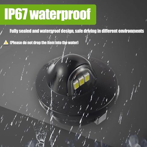 6500K 3 SMD أبيض ساطع LED لوحة ترخيص ضوء مصباح مناسب لسيارة Ford F150 F250 F350 SuperDuty Ranger Explorer Bronco Excursion Expedition Heritage (عبوة من قطعتين) in Kuwait