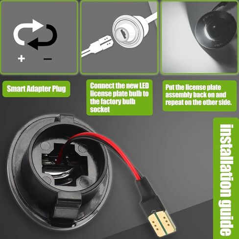 6500K 3 SMD أبيض ساطع LED لوحة ترخيص ضوء مصباح مناسب لسيارة Ford F150 F250 F350 SuperDuty Ranger Explorer Bronco Excursion Expedition Heritage (عبوة من قطعتين) in Kuwait