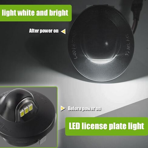 6500K 3 SMD أبيض ساطع LED لوحة ترخيص ضوء مصباح مناسب لسيارة Ford F150 F250 F350 SuperDuty Ranger Explorer Bronco Excursion Expedition Heritage (عبوة من قطعتين) in Kuwait