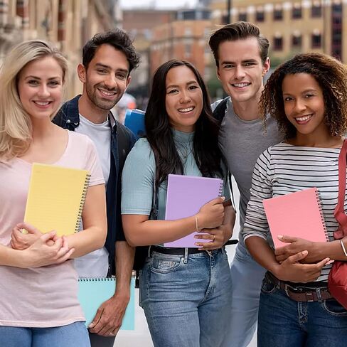 6PCS Spiral Notebooks with Waterproof Covers, A5 College Ruled Spiral Notepads Assorted Colors School Office Journal 480 Sheets/960 Pages, 6 Colors in Saudi Arabia