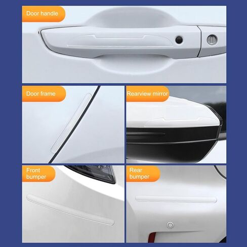4 قطع من شريط حماية حافة باب السيارة، شرائط حماية شفافة مضادة للخدش لباب السيارة، لجميع شاحنات السيارات والشاحنات in Kuwait