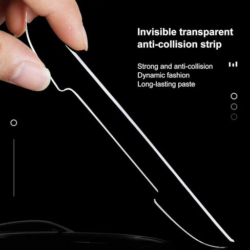 4 قطع من شريط حماية حافة باب السيارة، شرائط حماية شفافة مضادة للخدش لباب السيارة، لجميع شاحنات السيارات والشاحنات in Kuwait
