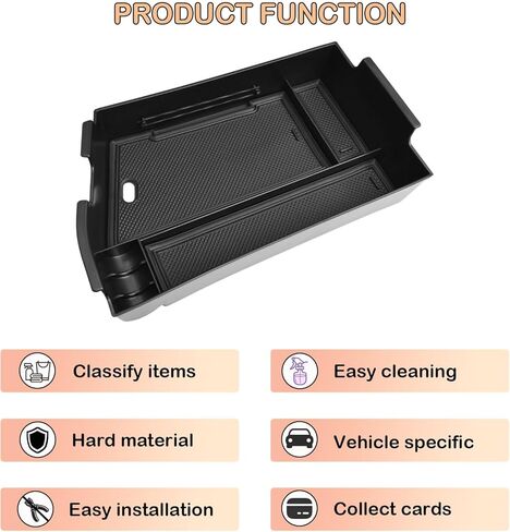 منظم وحدة التحكم المركزية TACORBO متوافق مع ملحقات Hyundai Sonata 2024، صينية إدخال مسند الذراع (ليس لنماذج ما قبل 2024)، أسود in Kuwait