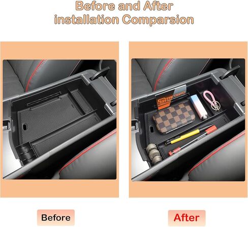 منظم وحدة التحكم المركزية TACORBO متوافق مع ملحقات Hyundai Sonata 2024، صينية إدخال مسند الذراع (ليس لنماذج ما قبل 2024)، أسود in Kuwait