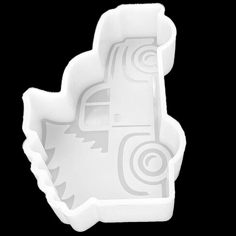 [Check Our Store] VONZK Car Freshie Mold Freshie Silicone Mold Christmas Gift 5 " L X 3 1/2" W X 1 1/4" H for Aroma Beads DIY Handmade Freshies Mould (Truck w Tree) in Saudi Arabia