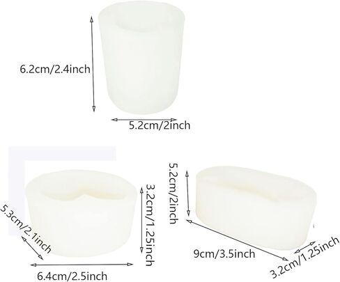 HomeSoGood 3Pcs 3D Polar Bear Silicone Mould Set,Cute Bear Shape DIY Candle Mould Making Tools DIY Fondant Chocolate Soap Mould Decoration in Kuwait