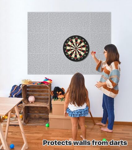 Large Cork Board for Walls - 12 Packs Bulletin Board,48"x36" Cork Board Felt Wall Tiles for Home, School & Office Decor Pin Board,Cork Felt Board DIY Vision Board -Light Gray in Saudi Arabia
