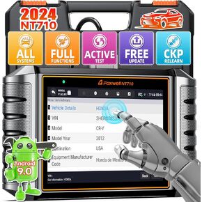 FOXWELL NT710 fit for Honda/Acura OBD2 Scanner, Bidirectional Full System Diagnostic Scan Tool, Car Code Reader, Auto VIN, Quick Scan, All Reset Service, Lifetime F-Ree WiFi Update, 4 in 1 Live Data