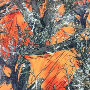 Durafit Seat Covers, KT07-MC2O, Compatible with - KIOTI CK,DK and NS Series Open Station Tractor, Grammar Suspension seat. Two Piece Vinyl seat, NO ARMREST. Orange CAMO