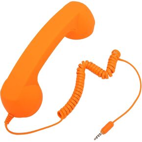 Retro 3.5mm Telephone Handset, Telephone Handset for Cellphone, Radiation Proof Retro Phone Handset, Old Telephone Headset, Handheld Receiver for Cell Phone ()