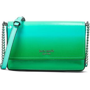 Kate Spade New York Morgan Ombre Saffiano Leather Flap Chain Wallet, Mint Liqueur Multi in Kuwait
