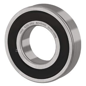 XiKe 4 Pcs 6206-2RS Double Rubber Seal Bearings 30x62x16mm, Pre-Lubricated and Stable Performance and Cost Effective, Deep Groove Ball Bearings.