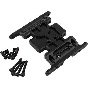 CNC Aluminum Center Frame Brace Transmission Skid Plate Gearbox Mount for AXIAL SCX10 1/10 RC Rock Crawler Metal Chassis Rail Upgrade Parts (Titanium) in Kuwait