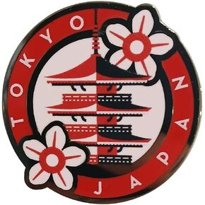 Vagabond Heart Tokyo Japan Souvenir Lapel Pin - Tokyo Enamel Pin
