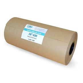 IDL Packaging Large Brown Kraft Paper Roll 18" x 1200 feet (14400 inches) - Natural Kraft Wrapping Paper for Packing - Perfect Kraft Paper for Void Filling - Kraft Paper for Kids Art Projects