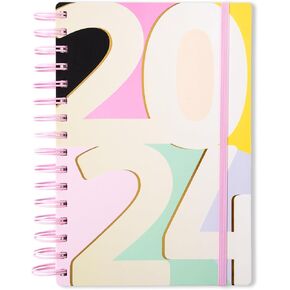 Votum 18-Month Small Planner 2024-2025 - August 2024 to January 2026 - Daily, Weekly & Monthly Planner - 'Blessed Is She Who Believes' - 3 Sticker Sheets