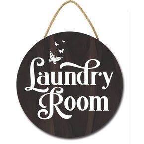 Laundry Room Wash Dry Fold Repeat Laundry Sign Laundry Room Decor Rustic Wood Plaque for Wall Door Funny Laundry Decor Vintage Hanging Sign for Laundry Room Wash House Farmhouse, W3, 12IN