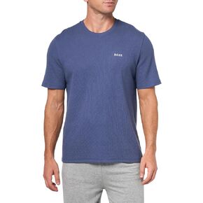 BOSS Men's Waffle Contrast Logo Short-Sleeve T-Shirt