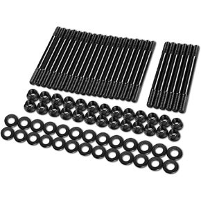 DNA MOTORING Cylinder Head Studs Kit Compatible with 98-10 Dodge Ram 2500 3500 4000 4500 5500/11-18 Ram 2500 3500 4000 4500 5500, With Cummins 5.9L 6.7L 24V Engines, LEPOW-119