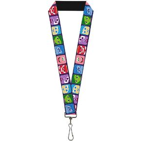 Buckle Down Lanyard-1.0-Inside Out 6-Character Esxpression Blocks Pu