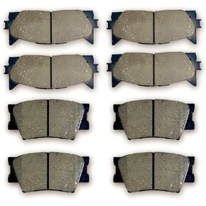 Ceramic front rear Brake pads fit for 2013-2018 for Lexus ES300h, 2007-2018 for Lexus ES350, 2008-2018 for Toyota Avalon, 2007-2017 for Toyota Camry