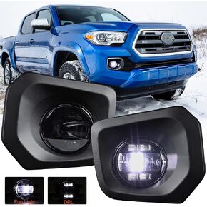 LED Fog Lights with Daytime Running Lights for Tacoma 2016 2017 2018 2019 2020 2021 2022 SR&SR5 Model Tacoma Fog Light Assembly Bumper Driving Fog Lamp
