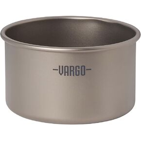 Vargo Titanium BOT XL |1.1L Camp Cooking Pot | Nests Standard Isobutane Fuel Canisters | Water-tight Lid | Weight: 5.5 oz (156g)