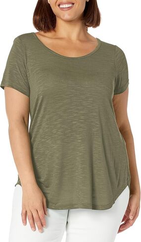 قميص EVANS النسائي ذو المقاس الكبير Visc Slub Cf in Kuwait