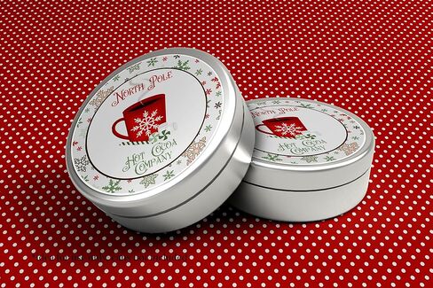 ملصقات ملصقات لعطلة عيد الميلاد من شركة North Pole Hot Cocoa Company، مقاس 40 ملصقًا دائريًا للحفلات مقاس 2 بوصة، رائعة لهدايا الحفلات، وأختام الأظرف وحقائب الهدايا من Amanda Creation. in Saudi Arabia