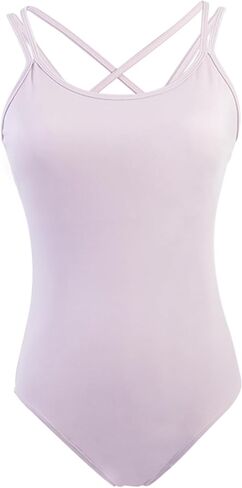 Women Ballet Leotards Double Camisole Gymnastic Leotard for Dance/Yoga/Swimming in Summer in Kuwait