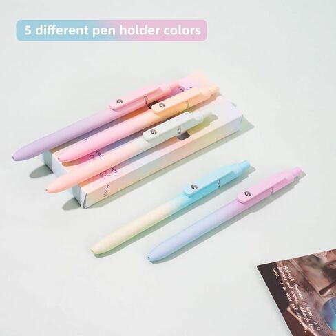 BlackGel Pens, 0.5mm Black Ink Pens 5 Pcs，High-End Series Pens Ballpoint for School Office Home Supplies, Gifts for Women and Men (Gradient black) in Saudi Arabia