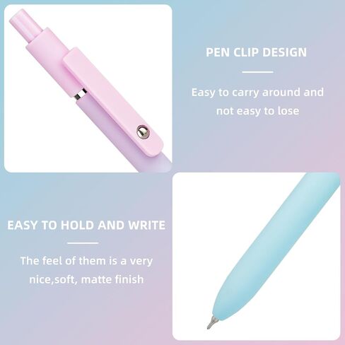 BlackGel Pens, 0.5mm Black Ink Pens 5 Pcs，High-End Series Pens Ballpoint for School Office Home Supplies, Gifts for Women and Men (Gradient black) in Saudi Arabia